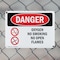 Signmission Oxygen No Smoking No Open Flames Danger Sign, Plastic, 10in W x 7in L, 2PK OS-2PACK-DS-P-710-L-1515 - alternate 9